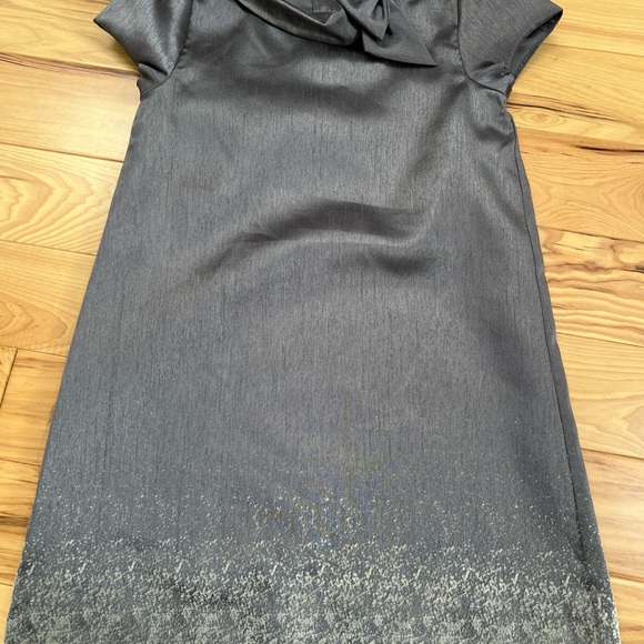 Elegant Charcoal Dress NWOT 5 - Picture 1 of 4